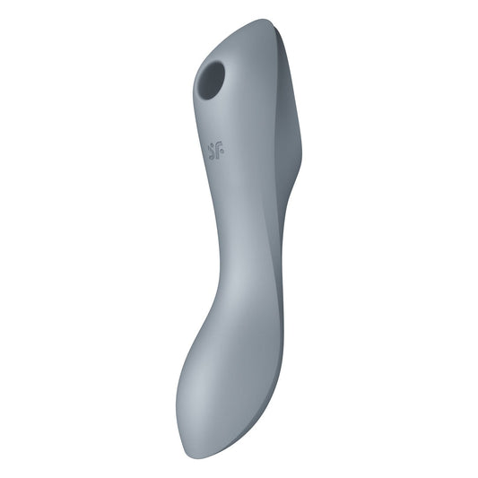 Satisfyer - Curvy Trinity 3 Insertable G-Spot Clitoral Air Stimulator Vibrator (Grey)