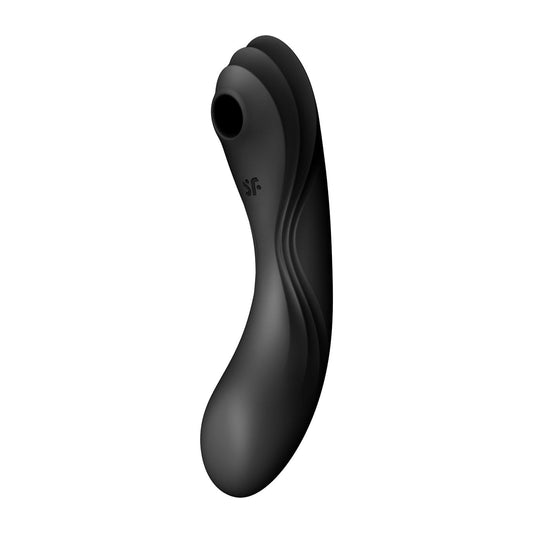 Satisfyer - Curvy Trinity 4 Insertable G-Spot Clitoral Air Stimulator Vibrator (Black)