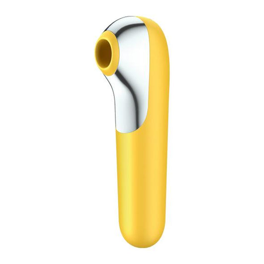 Satisfyer - Dual Love App-Controlled Clitoral Air Stimulator Vibrator (Yellow)