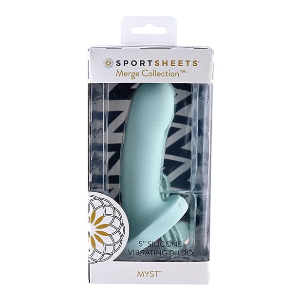 Sportsheets - Merge Collection Myst Vibrating Silicone Dildo 5" (Blue)