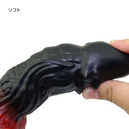 Tomax - Fire Dragon Regular Silicone Dildo (Black)