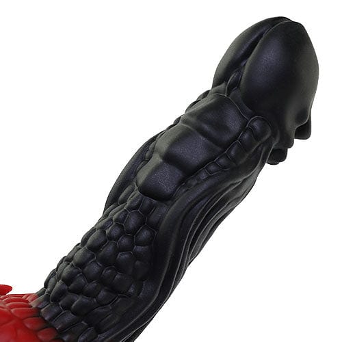 Tomax - Fire Dragon Slim Regular Silicone Dildo (Black)