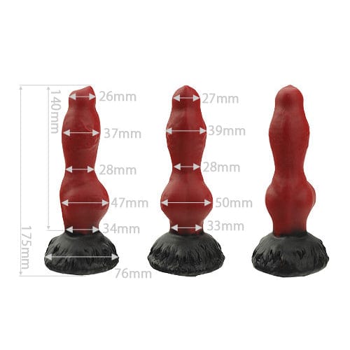 Tomax - Garm Regular Silicone Dildo (Wine Red)