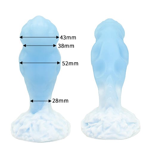 Tomax - Ice Dragon Regular Silicone Dildo (Ice Blue)