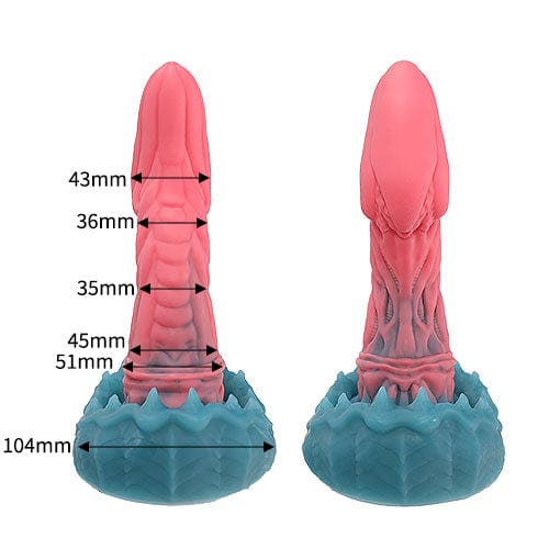 Tomax - Mimic Dragon Predator Regular Silicone Dildo (Pink)