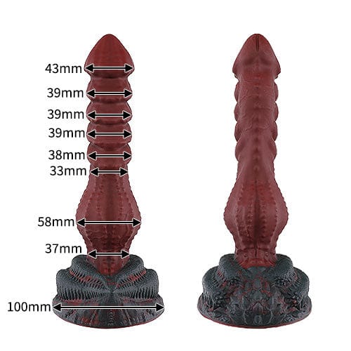 Tomax - Roaring Dragon Regular Silicone Dildo (Wild Red)