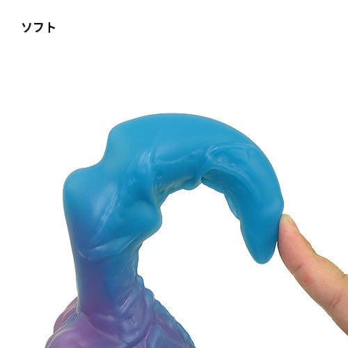 Tomax - Water Dragon Regular Silicone Dildo (Deep Blue)