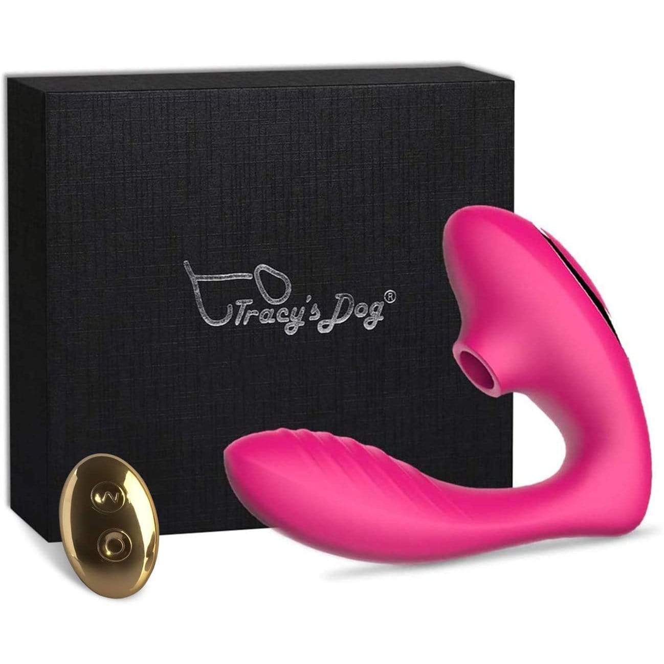 Tracy's Dog - Clitoral Air Stimulator Sucking Vibrator with Remote OG Pro 2 (Pink)