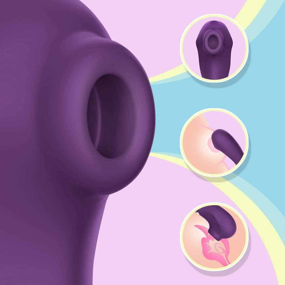 Tracy's Dog - P Cat Clitoral Air Stimulator Sucking Vibrator (Purple)