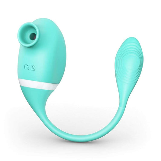 Tracy's Dog - Seahorse Clitoral Air Stimulator Sucking Dual Stimulator (Tiffany Blue)