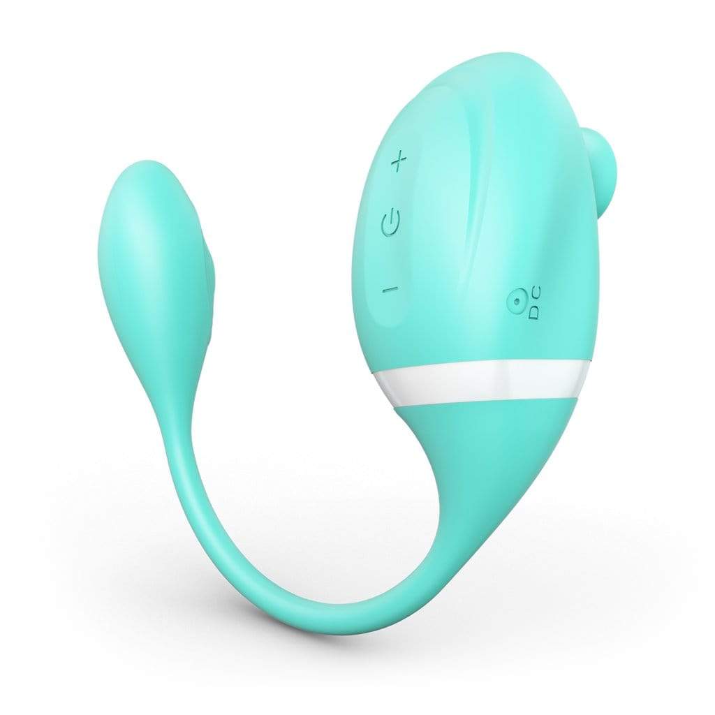 Tracy's Dog - Seahorse Clitoral Air Stimulator Sucking Dual Stimulator (Tiffany Blue)