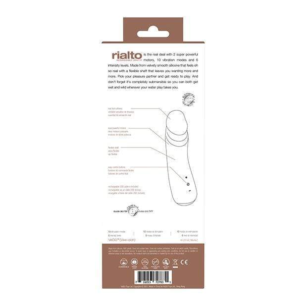 VeDO - Rialto Rechargeable Realistic Vibrator (Mocha)