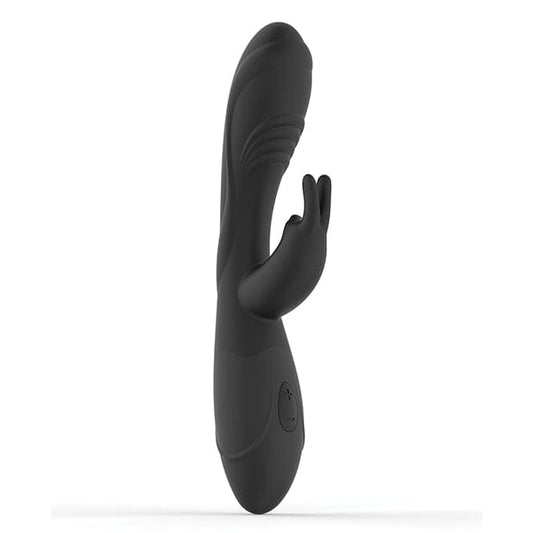 Voodoo Toys - Money Bunny Silicone Rabbit Vibrator (Solid Black)