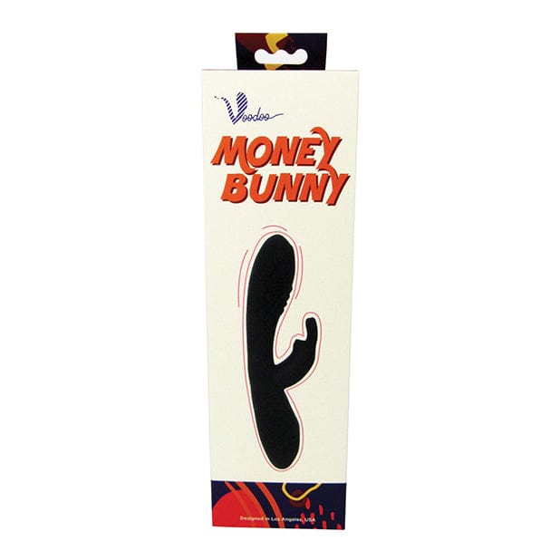 Voodoo Toys - Money Bunny Silicone Rabbit Vibrator (Solid Black)