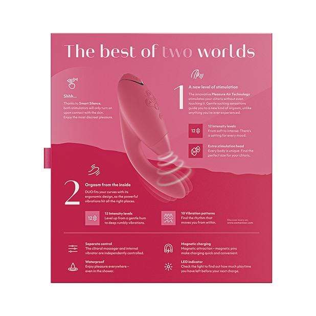 Womanizer - The Original Duo Clitoral Air Stimulator (Raspberry)