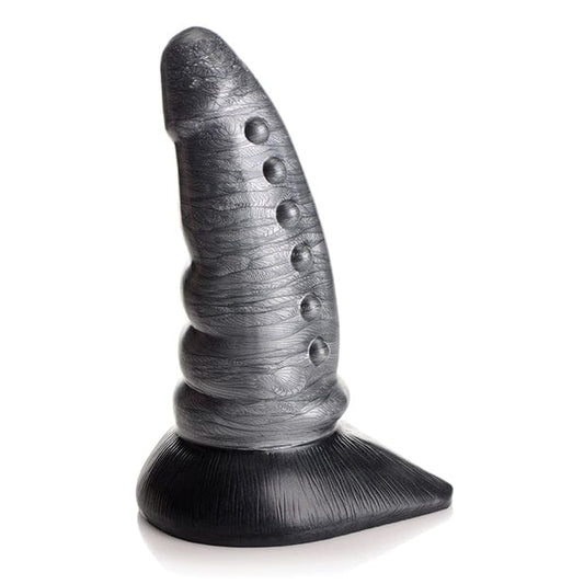 XR - Creature Cocks Beastly Tapered Bumpy Silicone Dildo (Silver/Black)