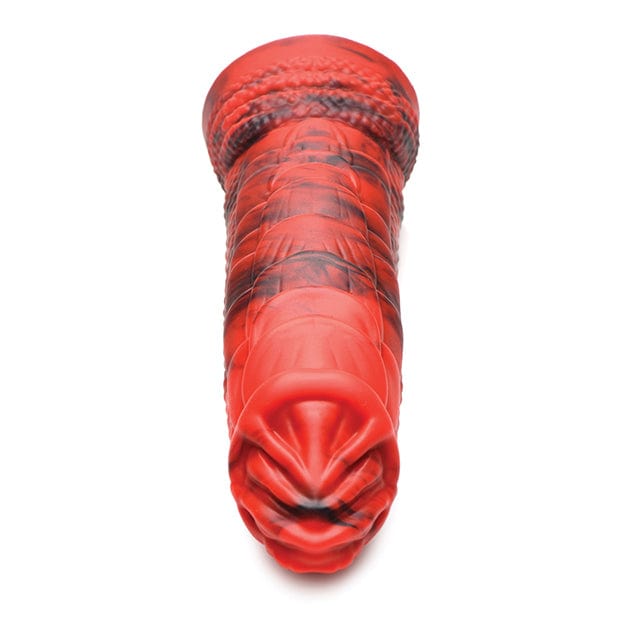 XR - Creature Cocks Fire Dragon Scaly Silicone Dildo (Red)