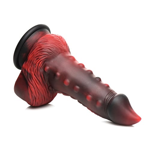 XR - Creature Cocks Lava Demon Thick Nubbed Silicone Dildo (Red)