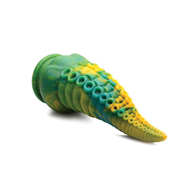 XR - Creature Cocks Monstropus Tentacled Monster Silicone Dildo (Green/Yellow)