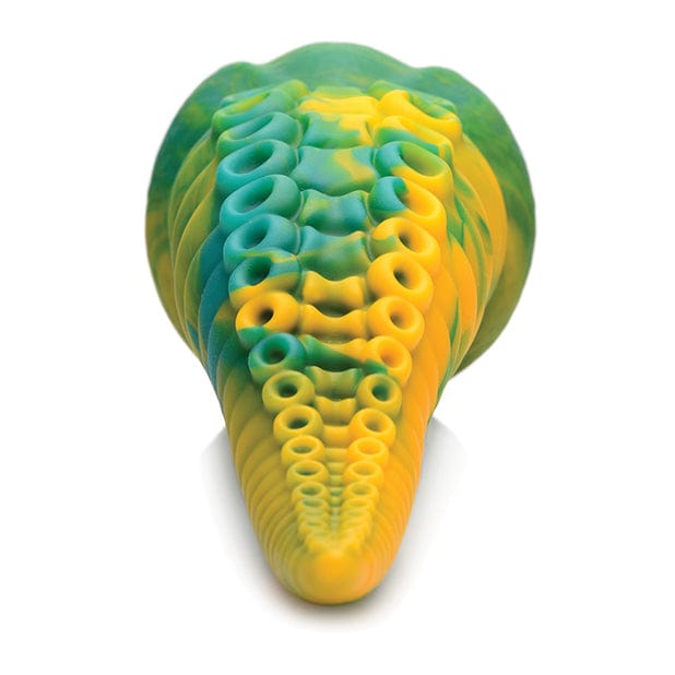 XR - Creature Cocks Monstropus Tentacled Monster Silicone Dildo (Green/Yellow)