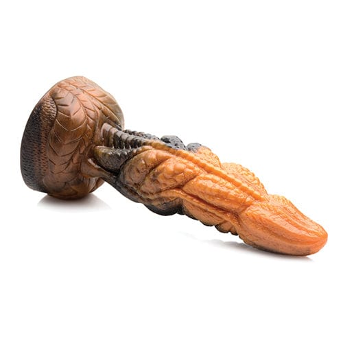 XR - Creature Cocks Ravager Rippled Tentacle Silicone Dildo (Orange/Black)