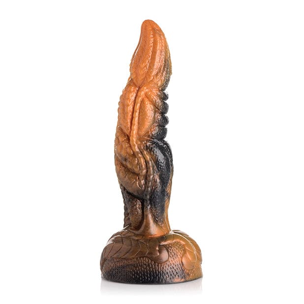 XR - Creature Cocks Ravager Rippled Tentacle Silicone Dildo (Orange/Black)