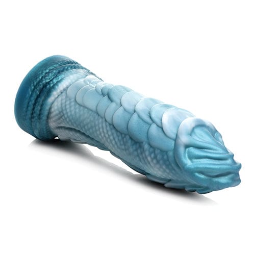 XR - Creature Cocks Sea Serpent Scaly Silicone Dildo (Blue)