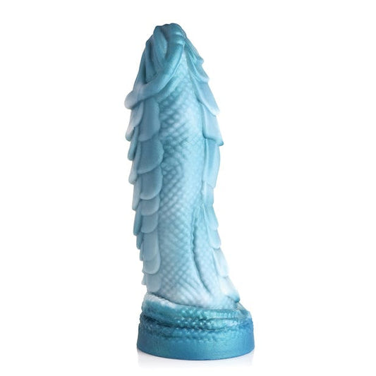 XR - Creature Cocks Sea Serpent Scaly Silicone Dildo (Blue)