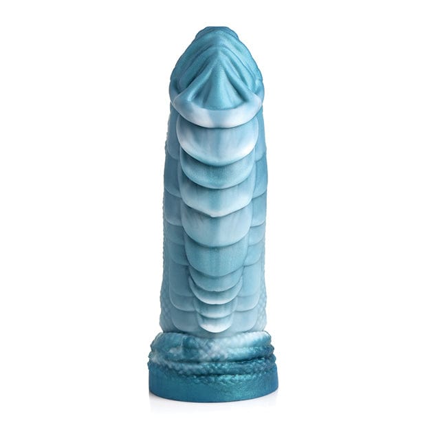 XR - Creature Cocks Sea Serpent Scaly Silicone Dildo (Blue)